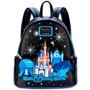 Walt Disney World Icons Loungefly Mini Backpack